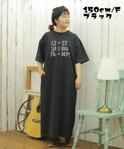 【新作】半袖ロゴワンピース/25042314