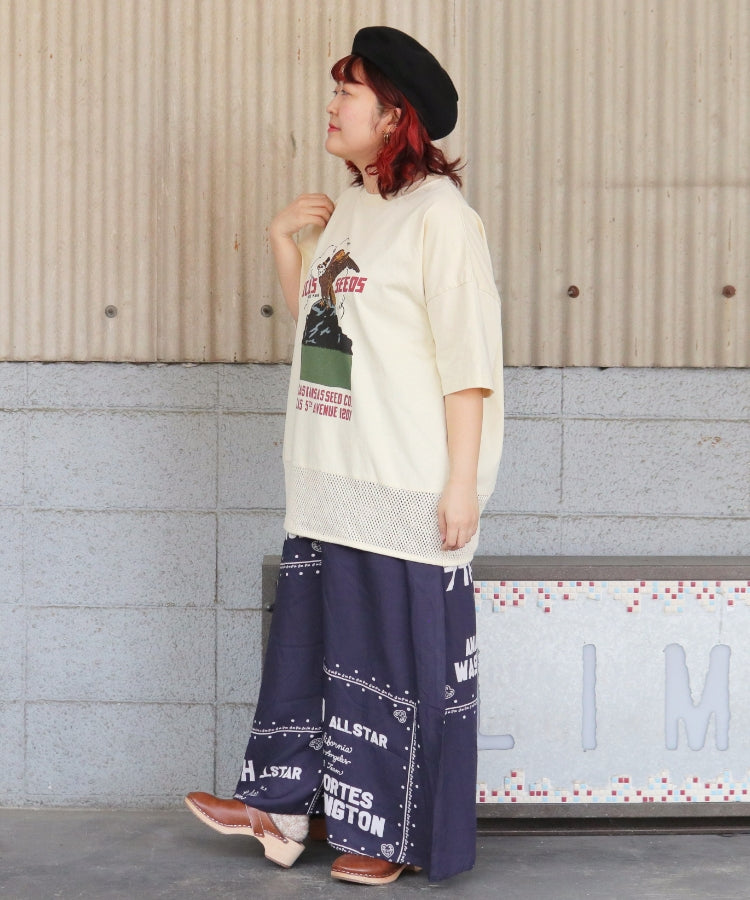 【新作】裾メッシュTシャツ/25042610