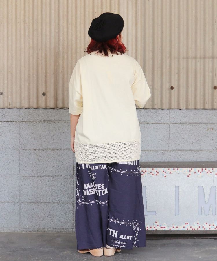 【新作】裾メッシュTシャツ/25042610