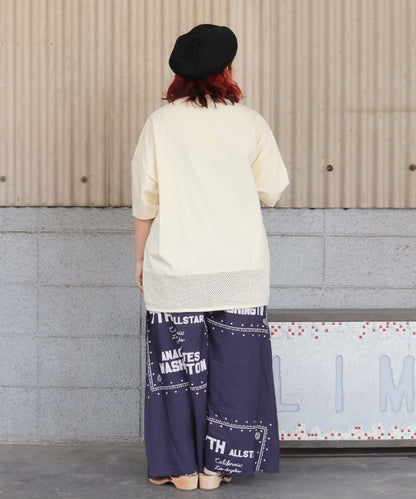 【新作】裾メッシュTシャツ/25042610