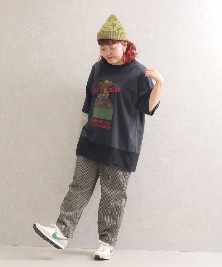 【新作】裾メッシュTシャツ/25042610
