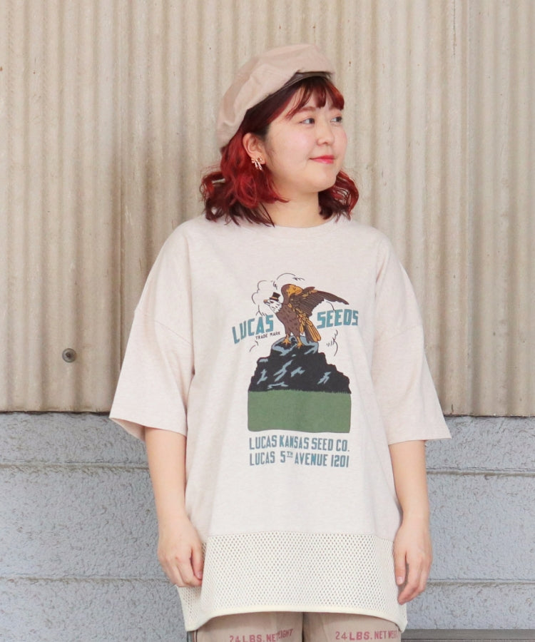 【新作】裾メッシュTシャツ/25042610