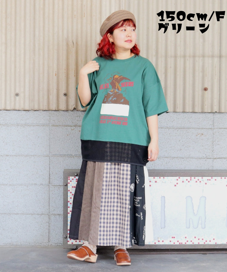 【新作】裾メッシュTシャツ/25042610