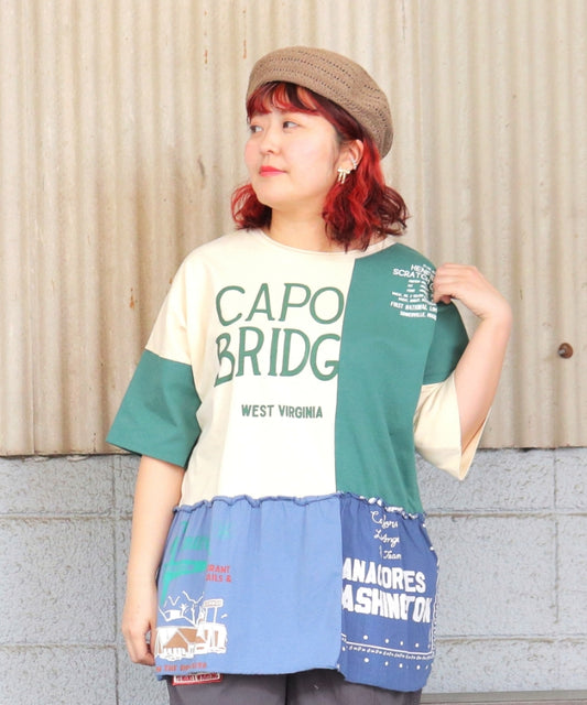 【新作】リメイク風Tシャツ/25042614