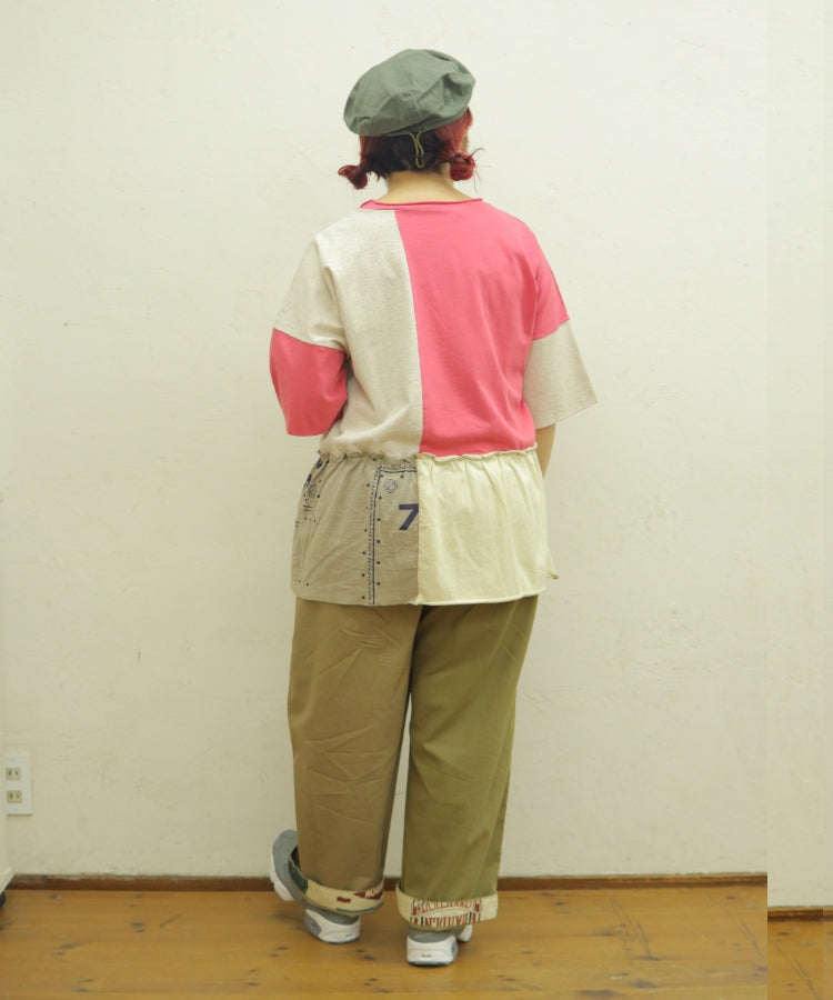 【新作】リメイク風Tシャツ/25042614