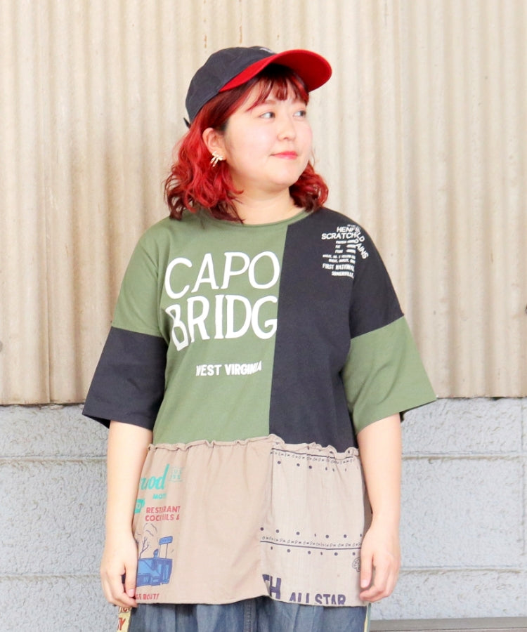 【新作】リメイク風Tシャツ/25042614