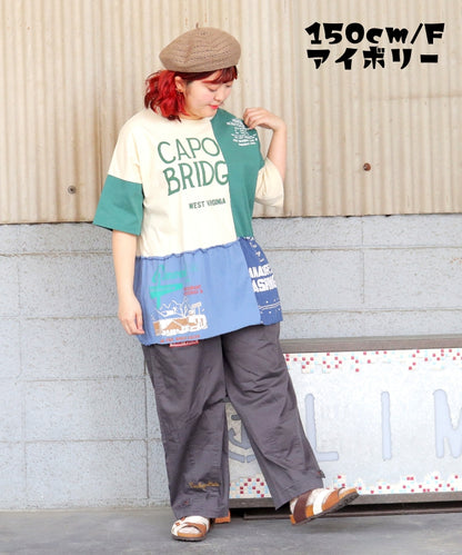 【新作】リメイク風Tシャツ/25042614